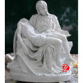 white marble piet stone statue